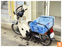 店主が元気に配達