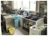 清潔を心掛けた作業